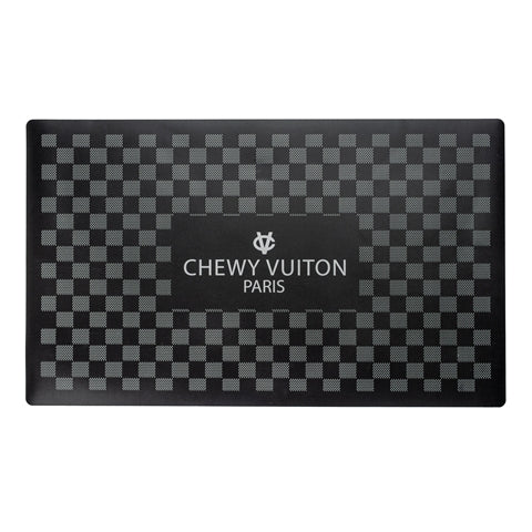 Haute Diggity Dog Black Checker Chewy Vuiton Placemat