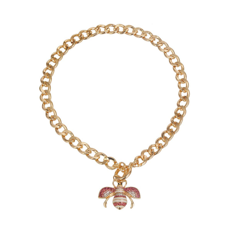 Bark 5th Ave., LLC Rainbow Bee Toggle Necklace pet supplies