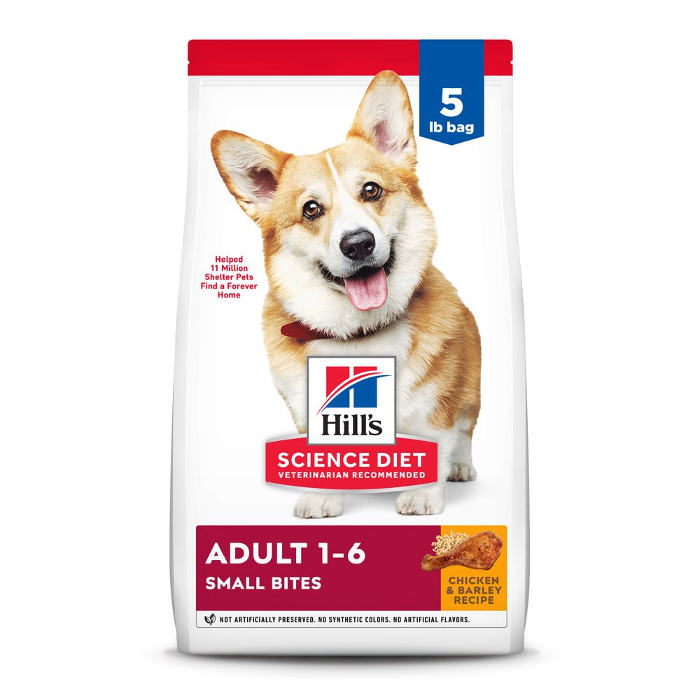 Hills Science Diet Adult Small Bites Chicken & Barley Recipe Dry Dog Food Bag