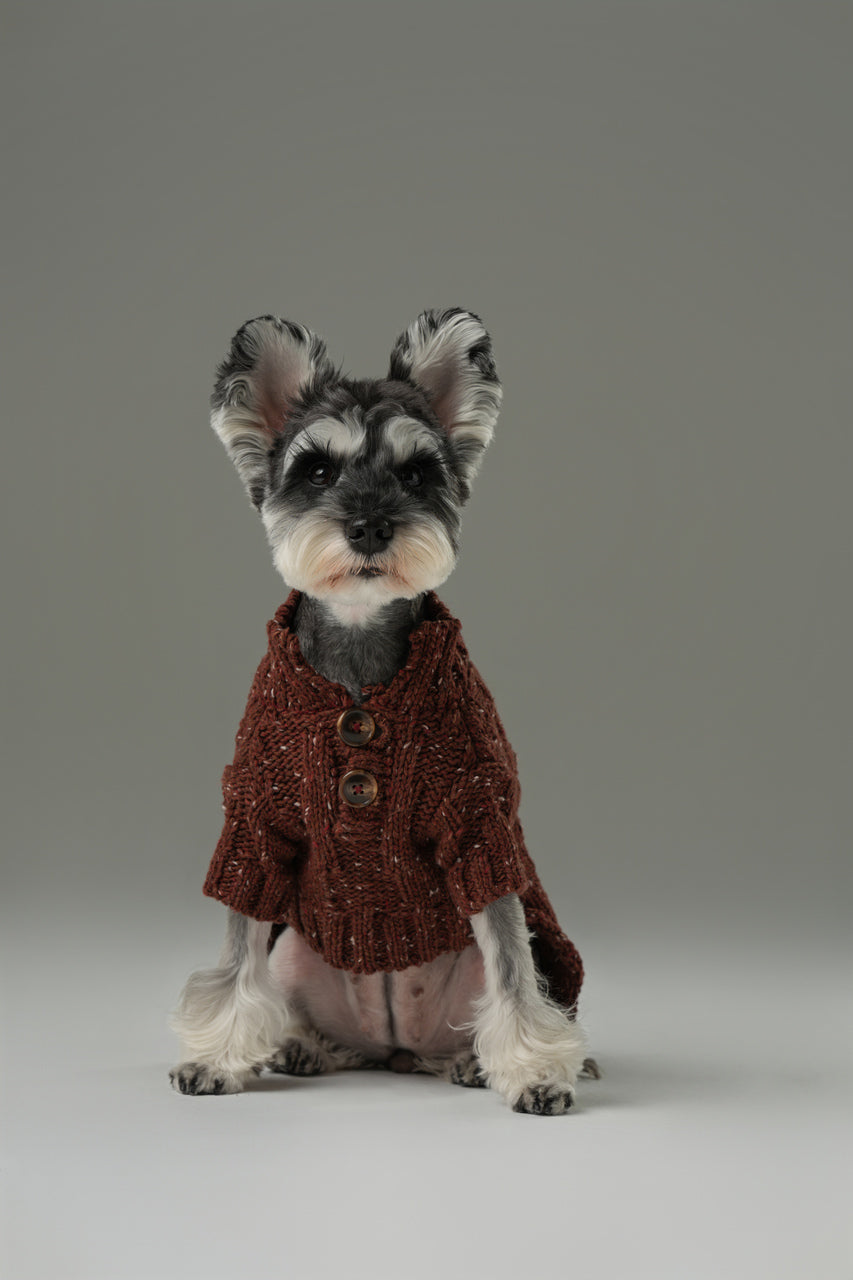 Glacier Pet Sweater-Burgundy