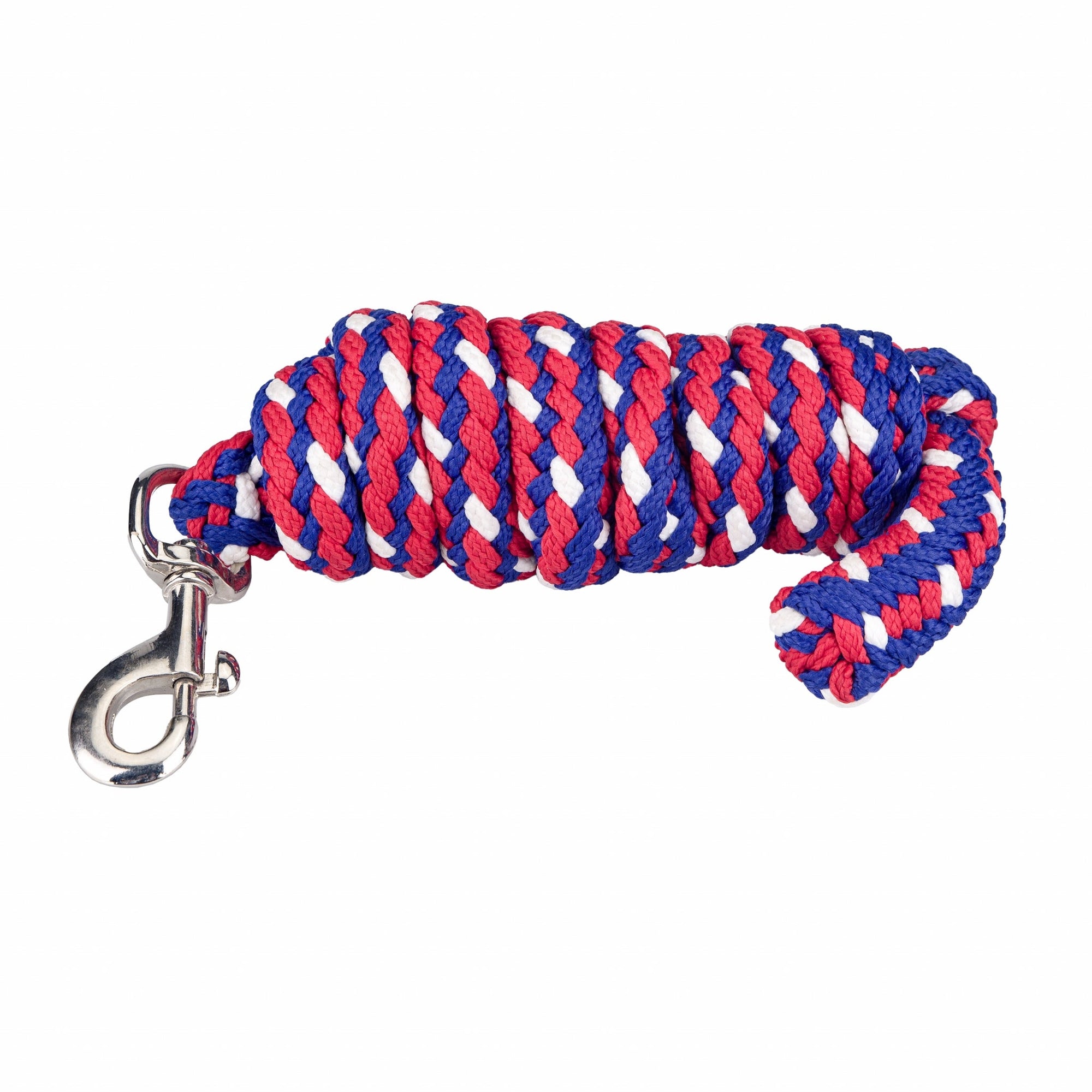 GATSBY Double-braided Polypropylene Lead - Red/White/Royal - 6.5