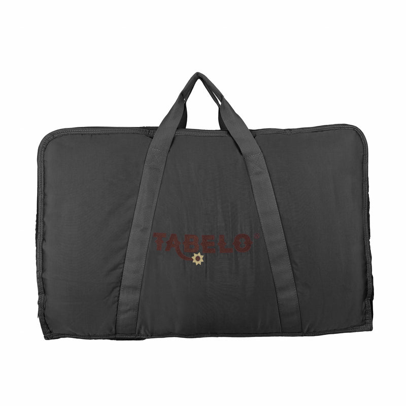 Tabelo Premium Double-Sided Saddle Pad Bag with Embroidery - Black