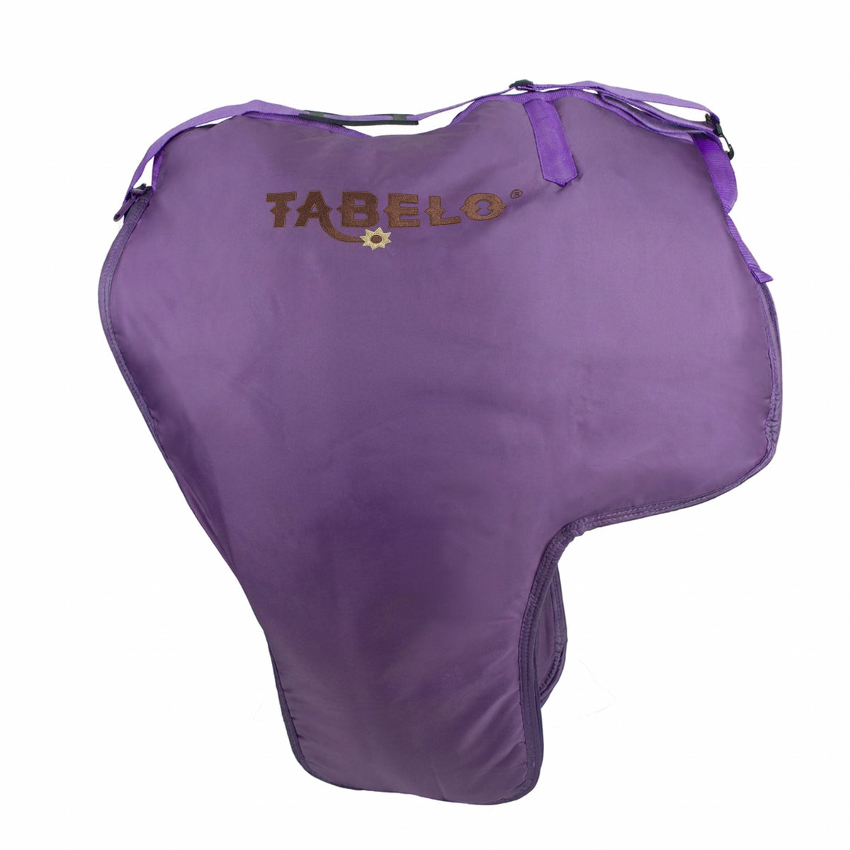 Tabelo Premium Western Saddle Carrying Case with Embroidery - Purple