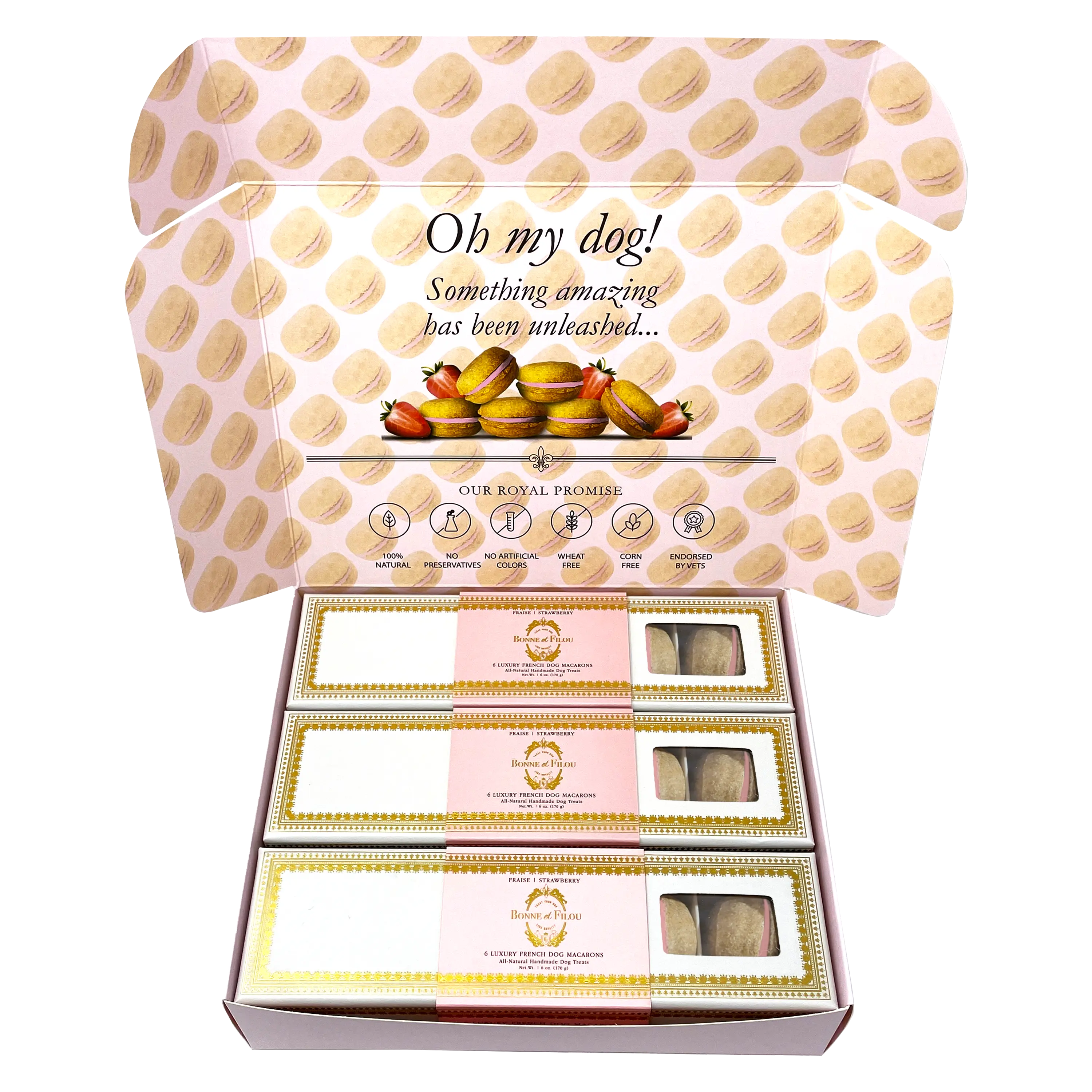 Dog Macaron Combo Gift Box (18 French Dog Macarons)