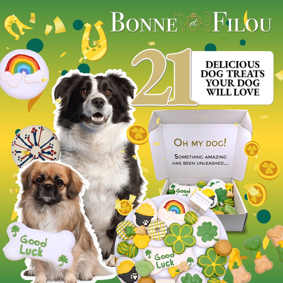 Bonne et Filou – Good Luck Dog Treat Gift Box