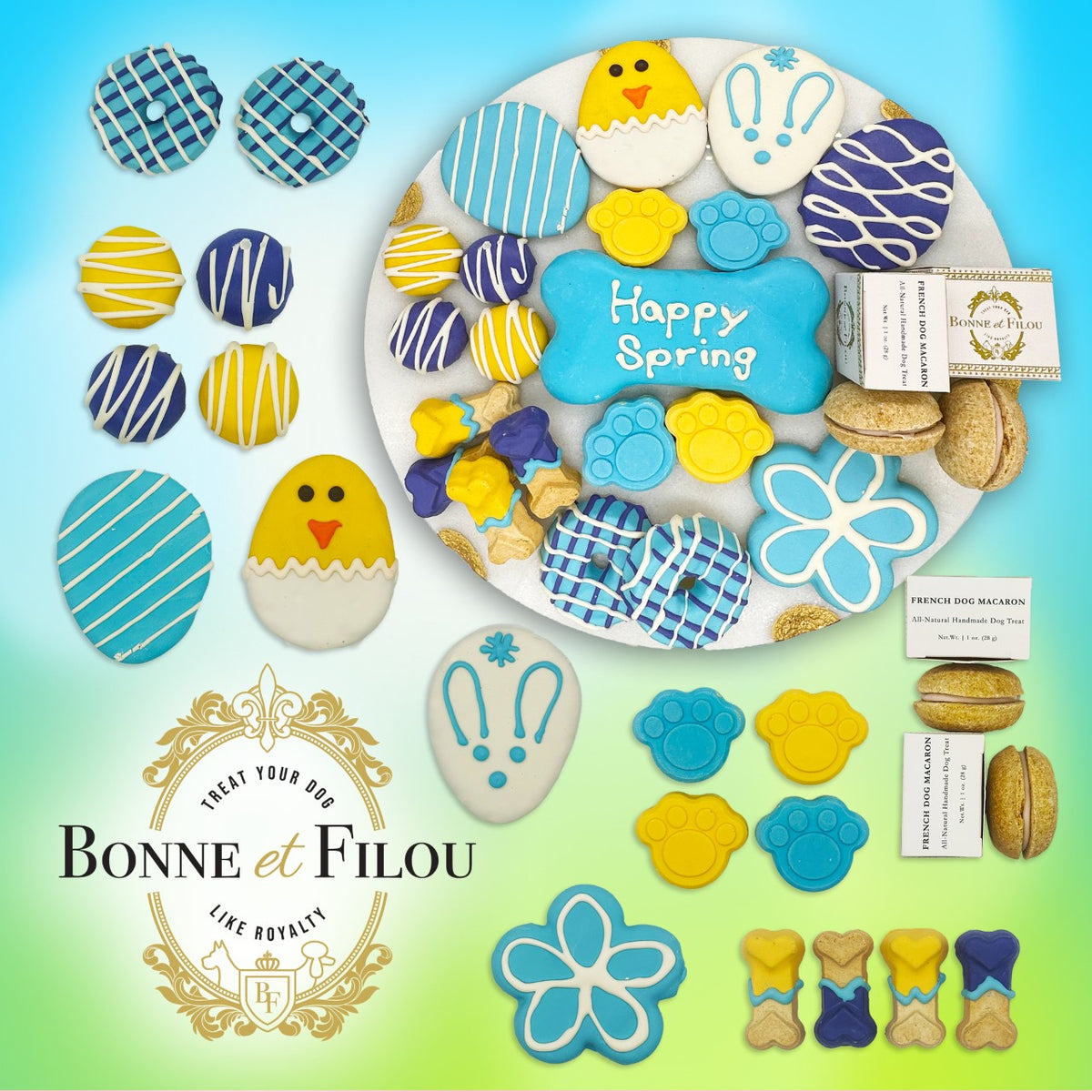 Bonne et Filou – Spring Dog Treat Gift Box
