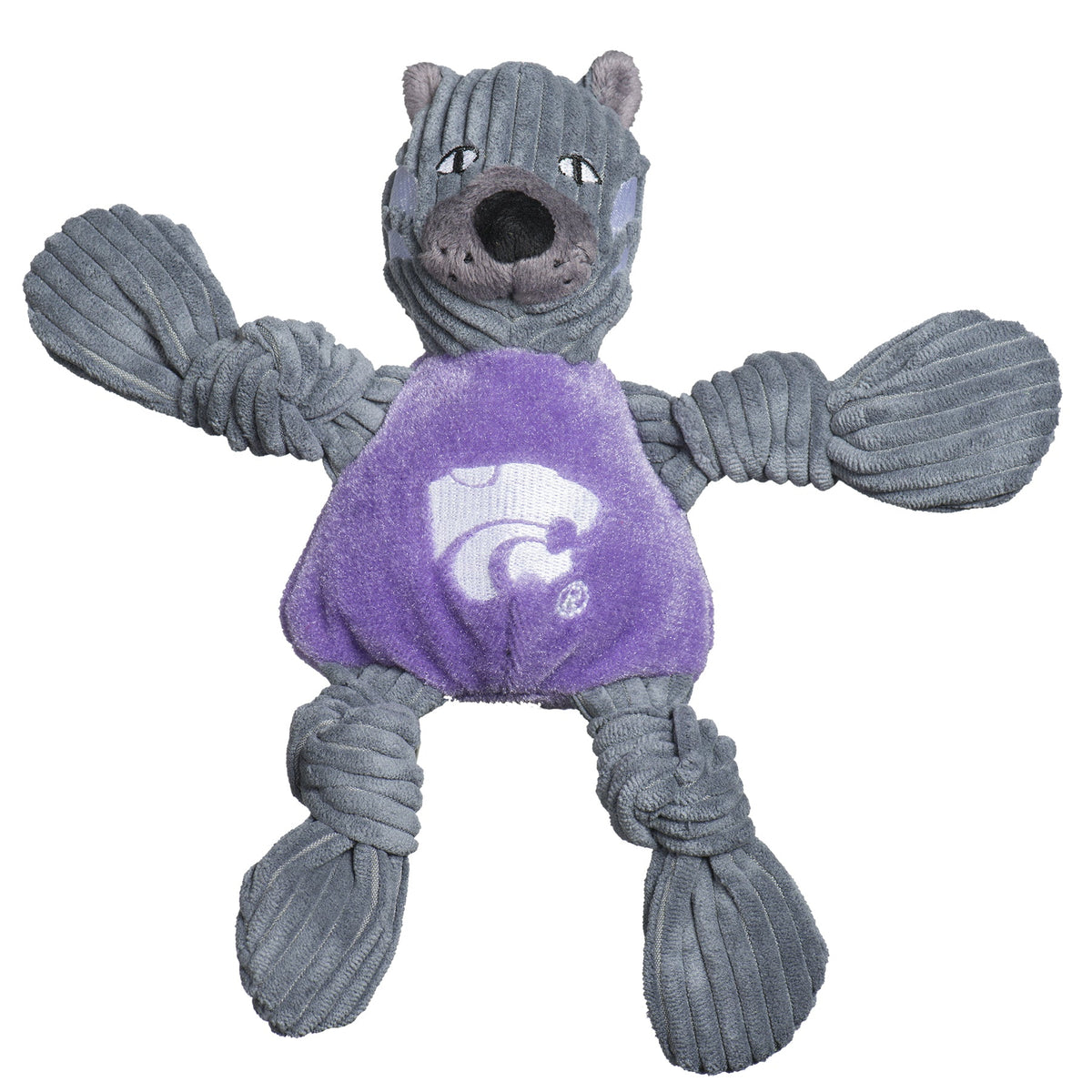 NCAA Kansas State University, Willie the Wildcat Knottie Plush Dog Toy | HT Animal Supply