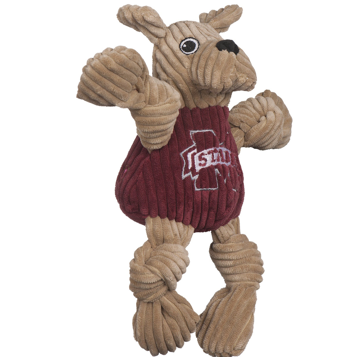 NCAA Mississippi State University, Bully the Bulldog Knottie Plush Dog Toy | HT Animal Supply