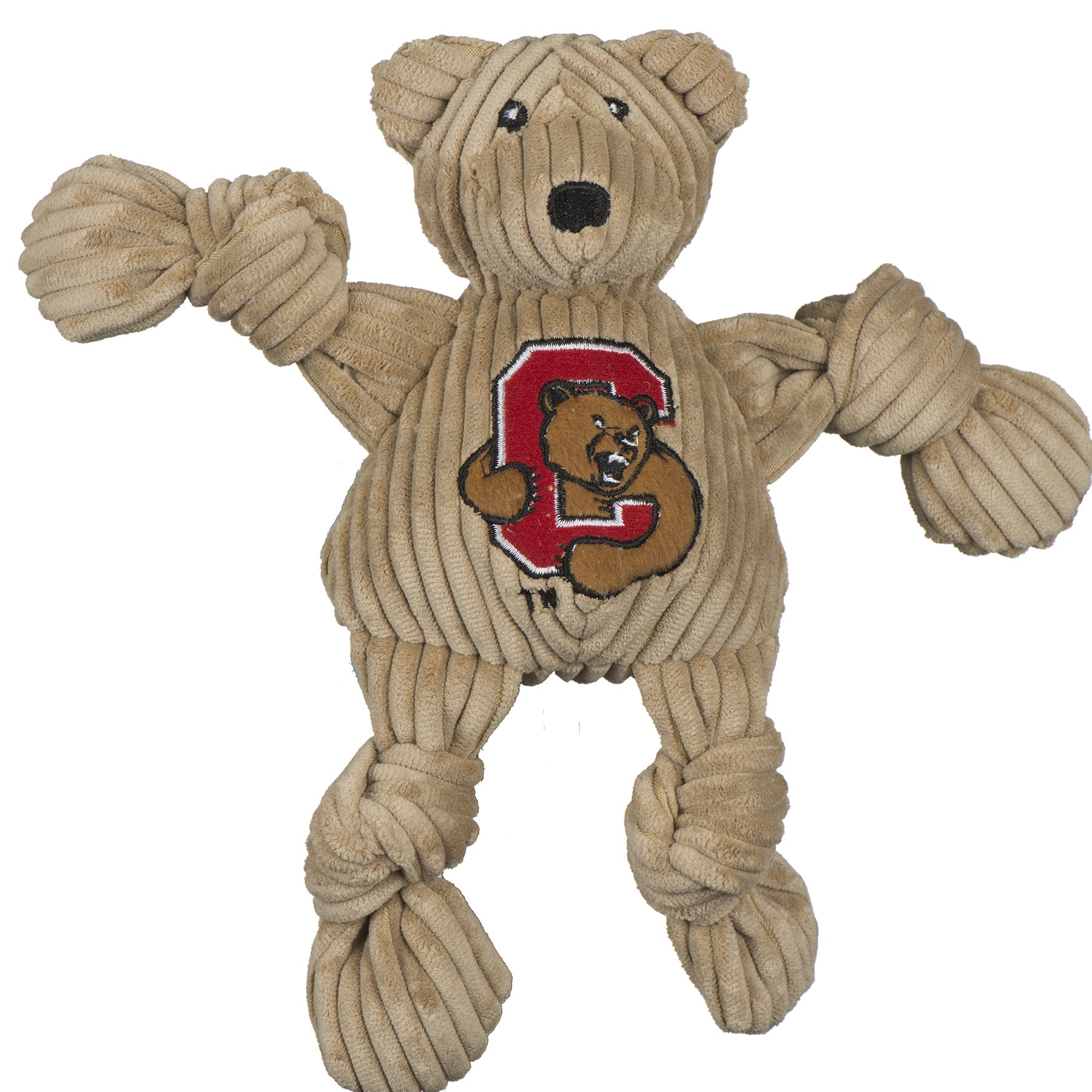 NCAA Cornell University, Big Red Bear Knottie Plush Dog Toy