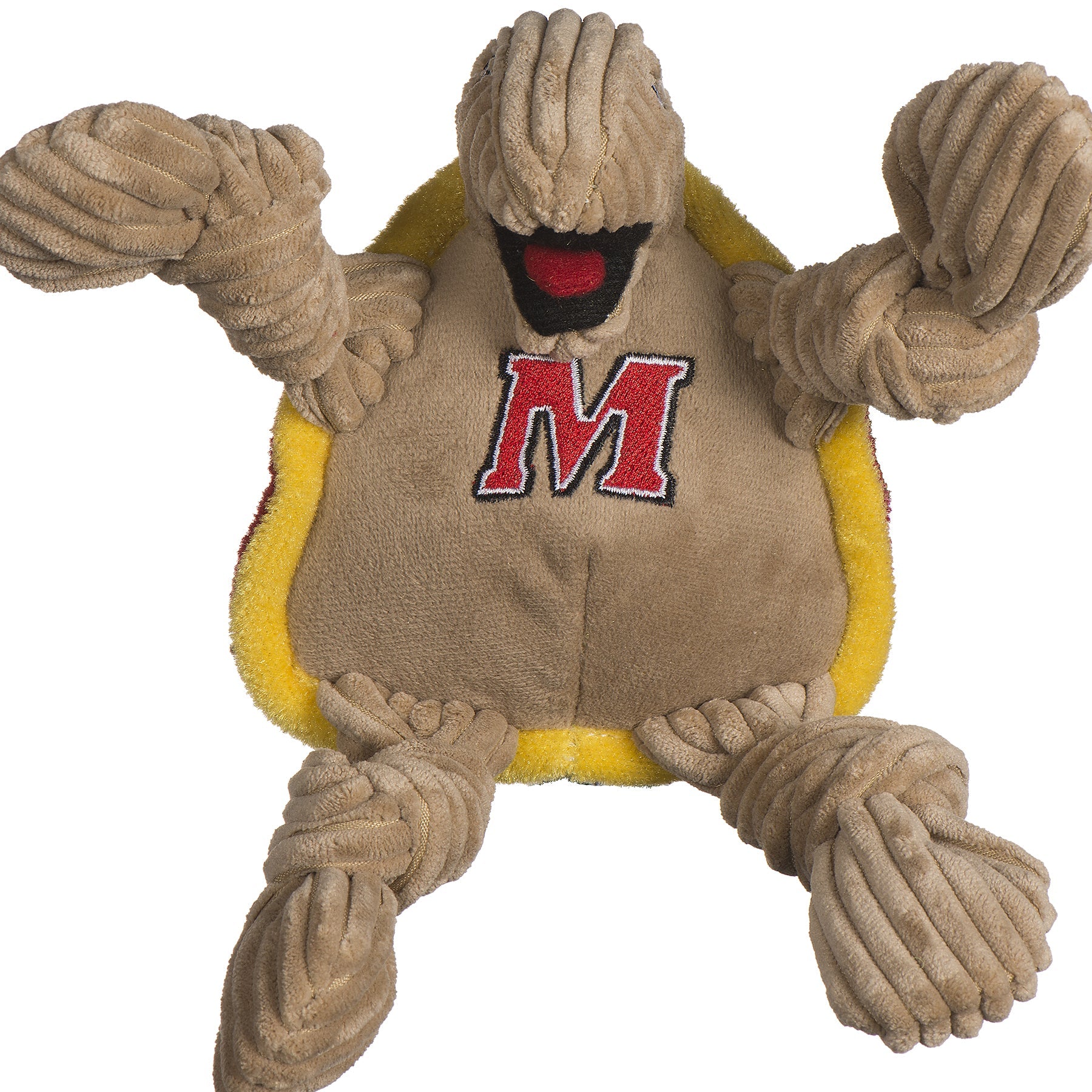 NCAA University of Maryland - Testudo the Terrapin Knottie Plush Dog Toy