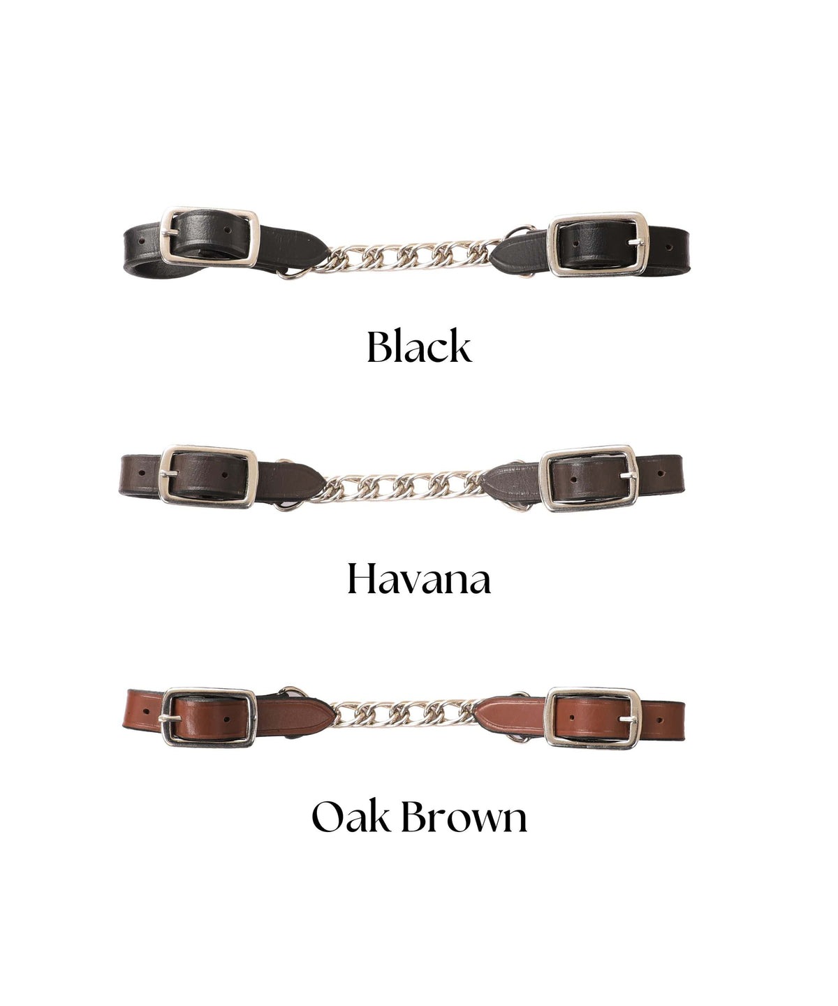 ExionPro Leather Curb Chain - HT Animal Supply