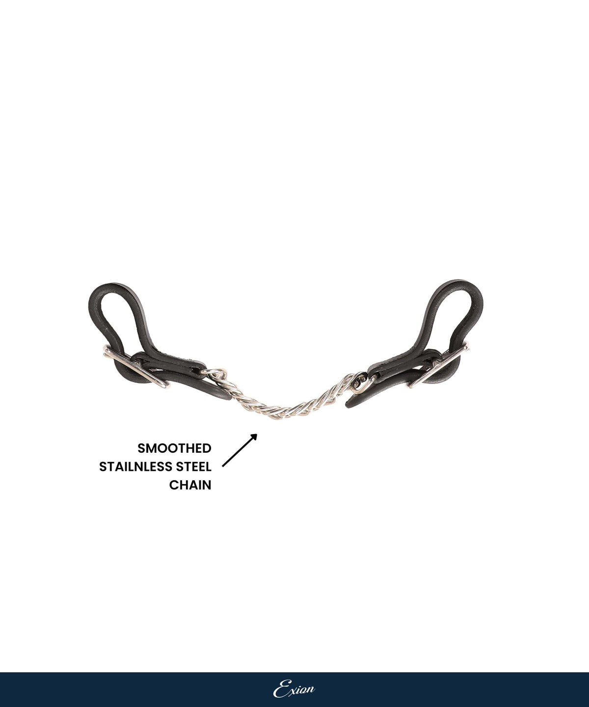 ExionPro Leather Curb Chain - HT Animal Supply