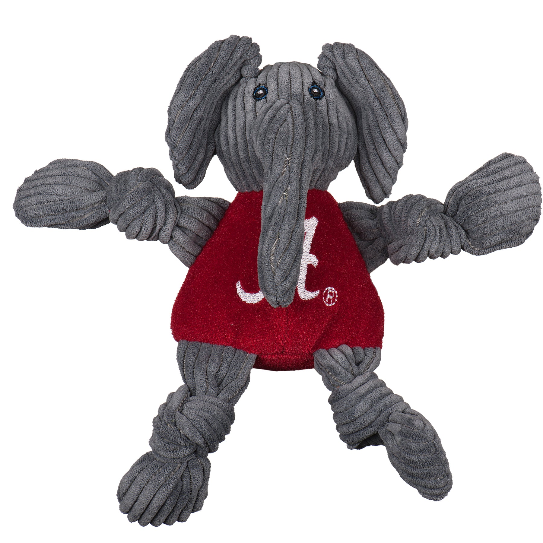 NCAA University of Alabama, Big Al Mascot Knottie Plush Dog Toy