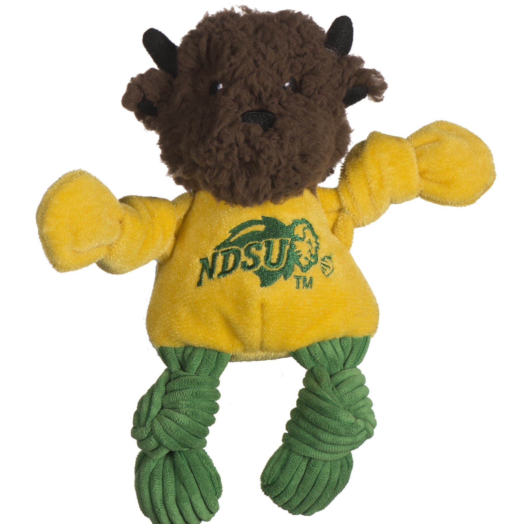 NCAA North Dakota State University, Thundar The Bison Knottie Plush Dog Toy