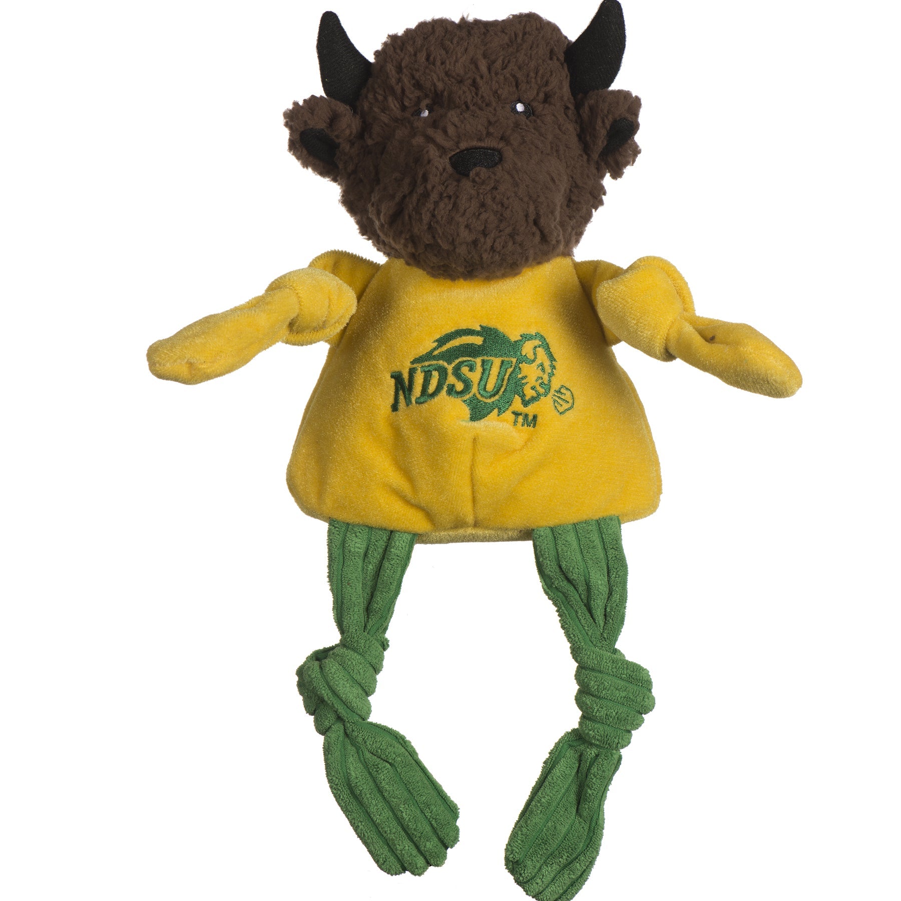 NCAA North Dakota State University, Thundar The Bison Knottie Plush Dog Toy