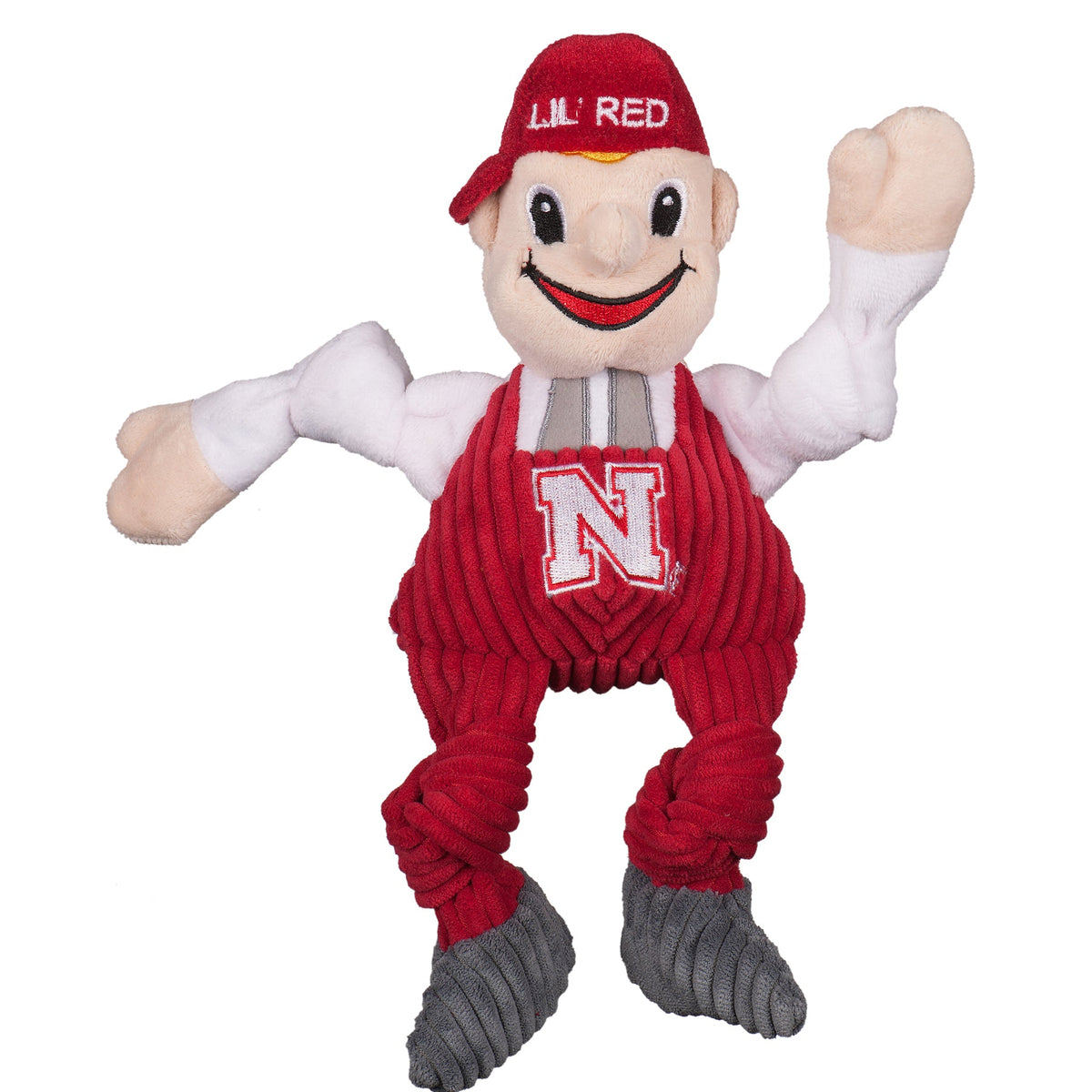 NCAA University of Nebraska, Lil Red Knottie Plush Dog Toy | HT Animal Supply