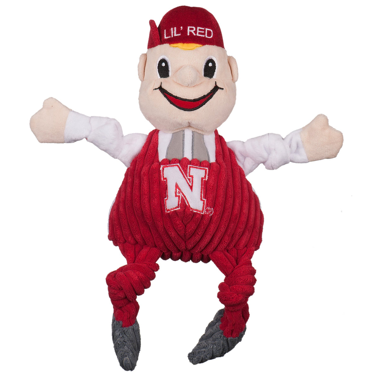 NCAA University of Nebraska, Lil Red Knottie Plush Dog Toy | HT Animal Supply