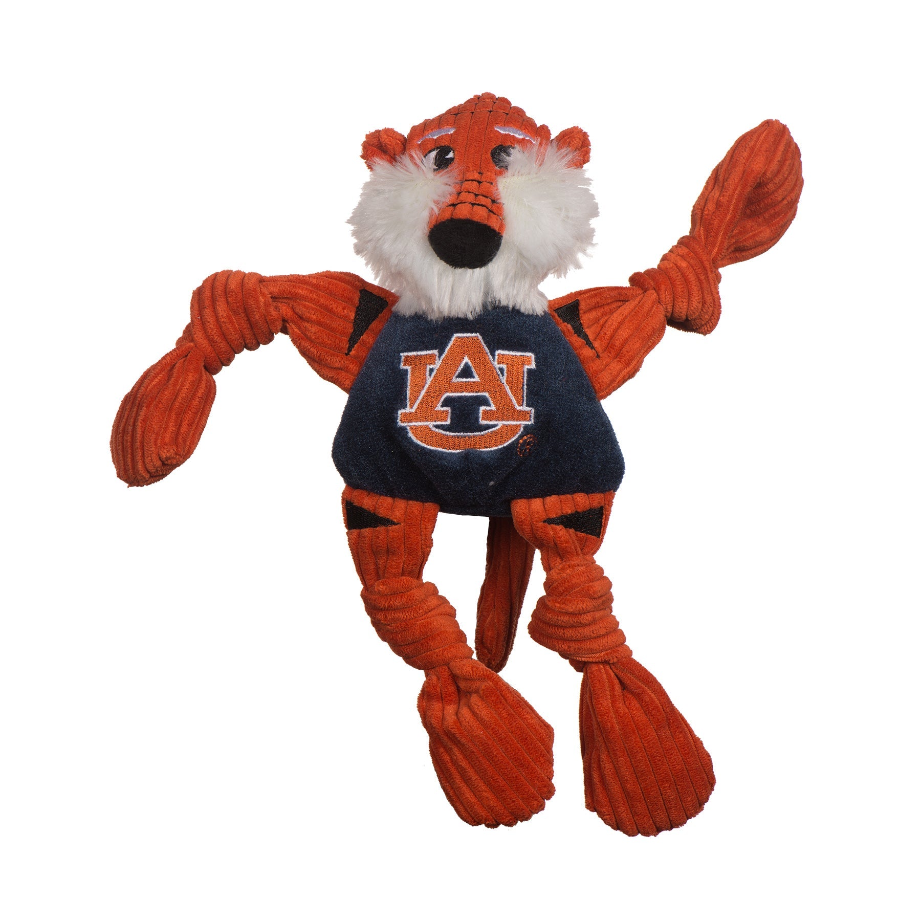 NCAA Auburn University, Aubie the Tiger Knottie Plush Dog Toy | HT Animal Supply