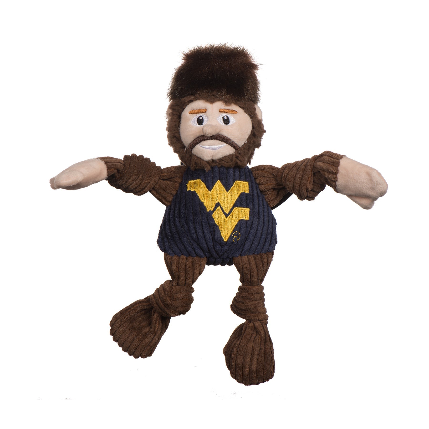 NCAA West Virginia University, Mountaineer Knottie Plush Dog Toy