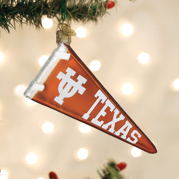 Old World Christmas: Texas Pennant Christmas Ornament