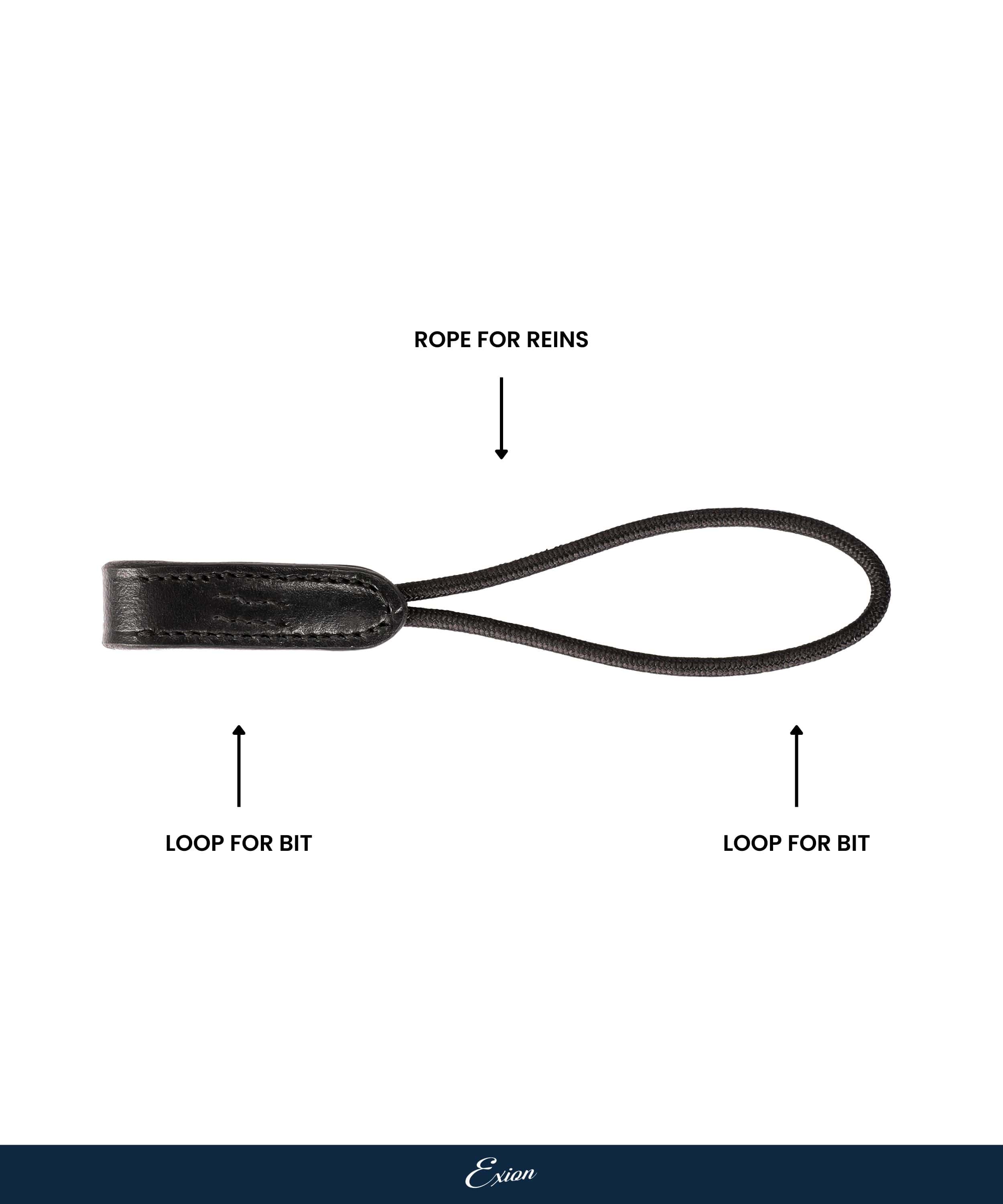 ExionPro Rope Pelham Roundings Bit Converter - HT Animal Supply