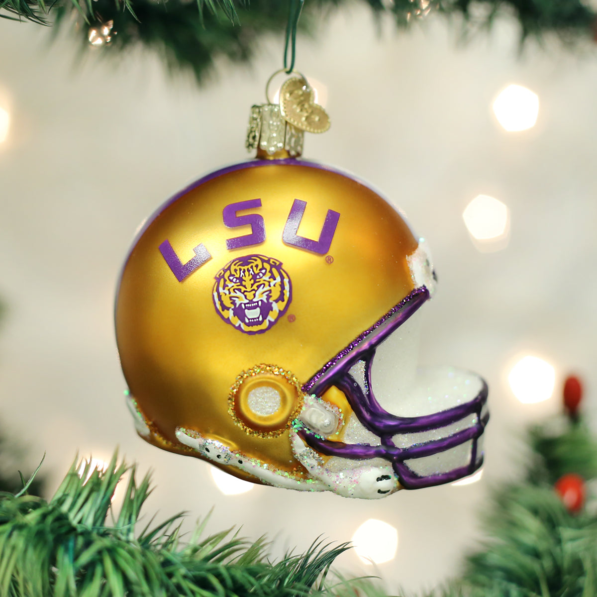 Old World Christmas: LSU Helmet Christmas Ornament
