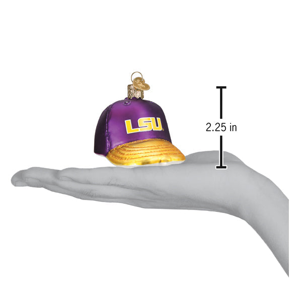 Old World Christmas: Lsu Baseball Cap Christmas Ornament