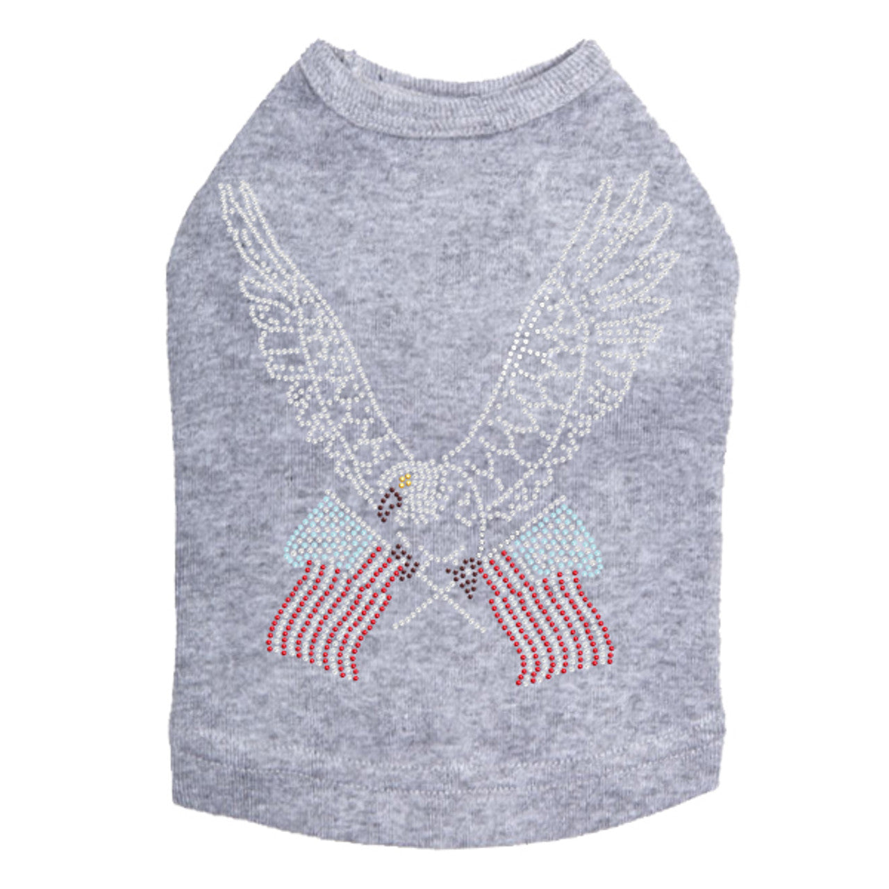 Eagle with Flags - Dog Tank