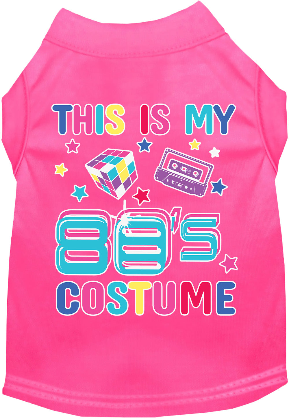 As You Wish Apparel – "Technicolor 80s Costume" Halloween Pet Shirt