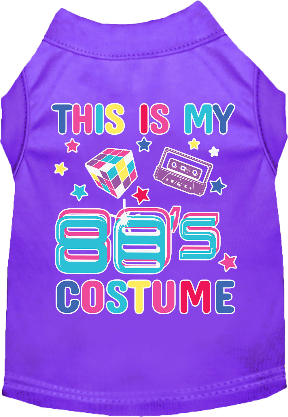 As You Wish Apparel – "Technicolor 80s Costume" Halloween Pet Shirt