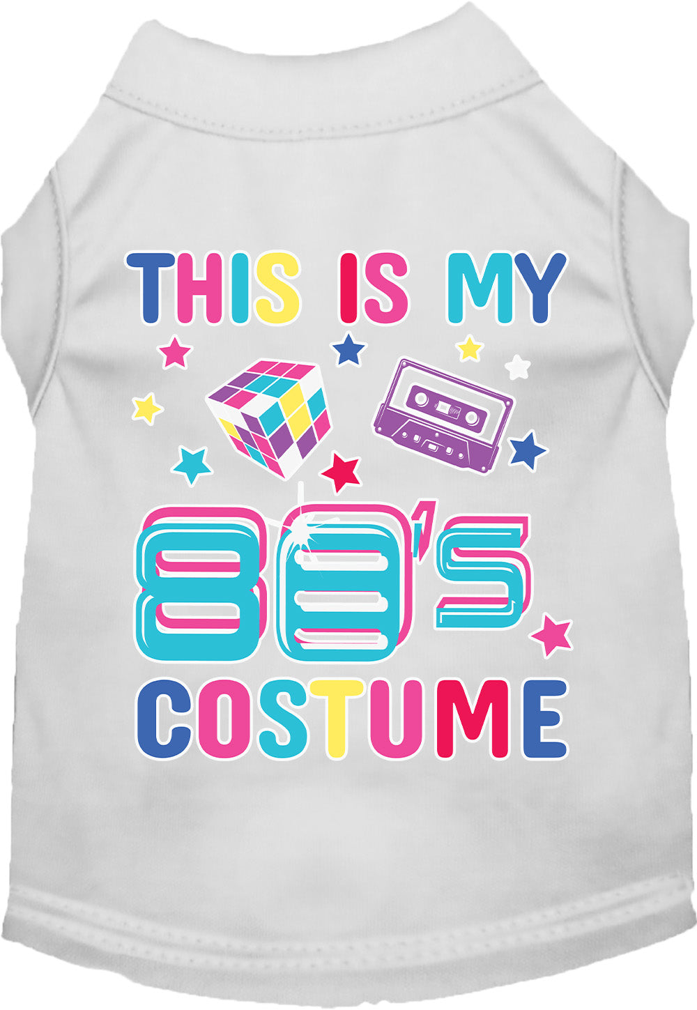 As You Wish Apparel – "Technicolor 80s Costume" Halloween Pet Shirt