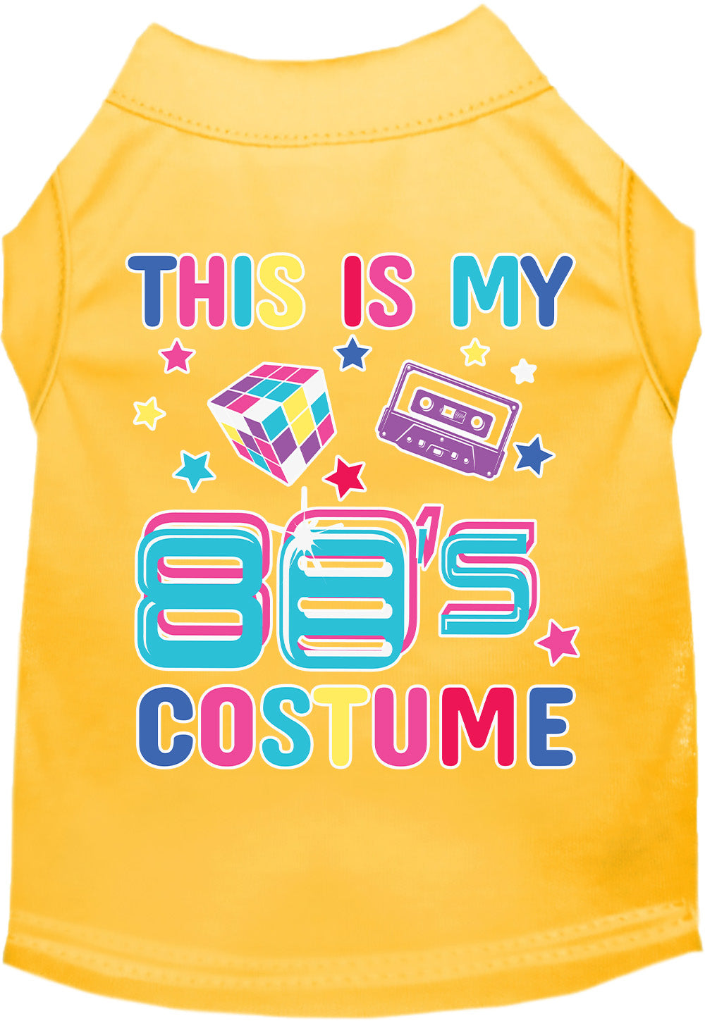 As You Wish Apparel – "Technicolor 80s Costume" Halloween Pet Shirt