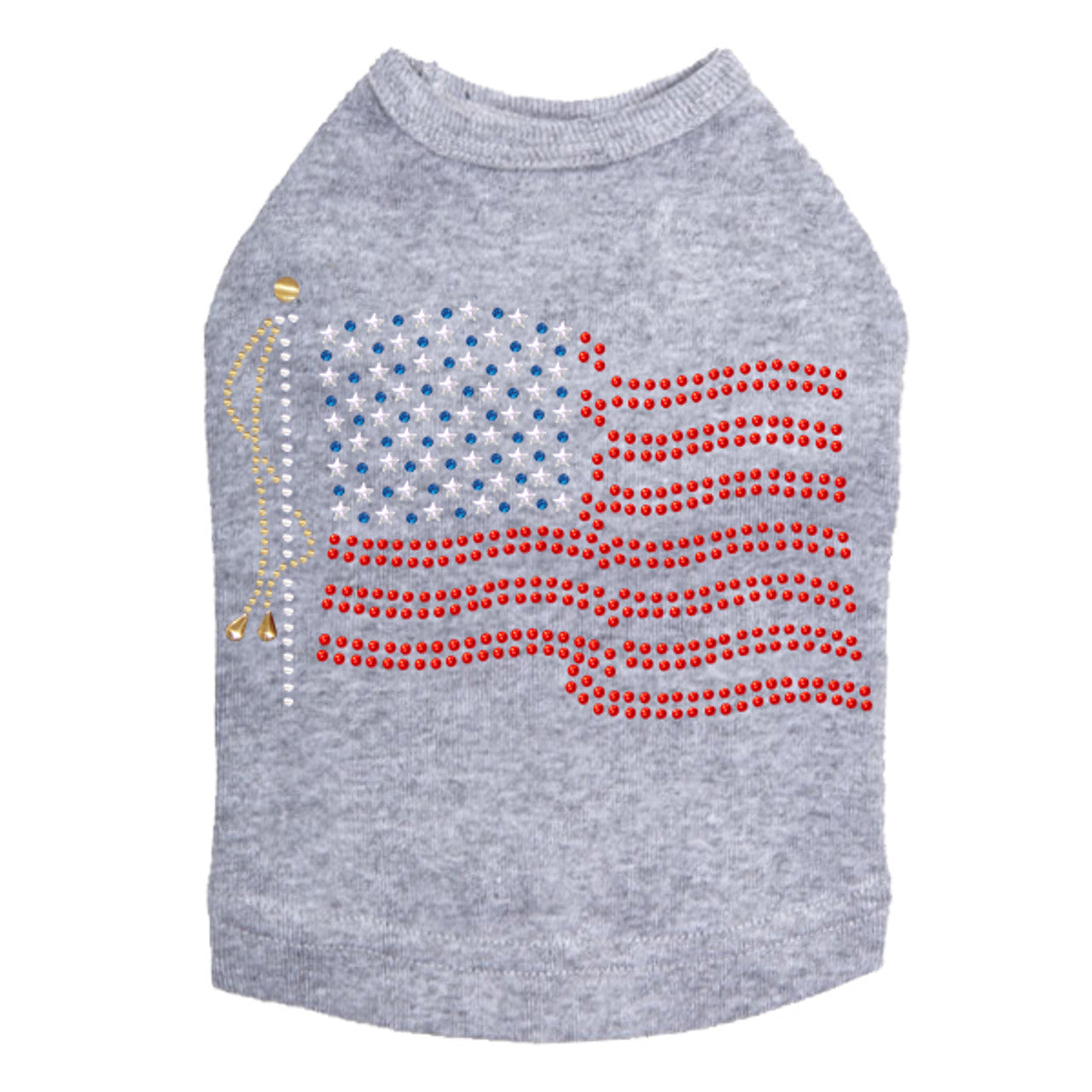 USA Flag - Dog Tank