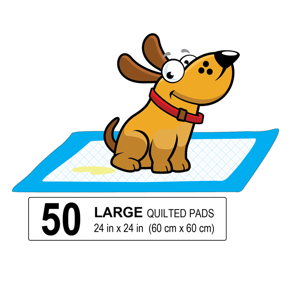 Parisian Pet Premium Training Pads for Puppies & Dogs  Leakproof & Absorbent Pads, 50 Pads