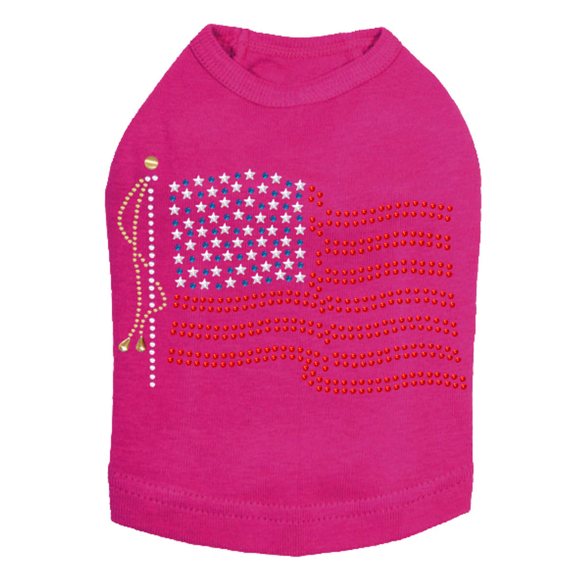 USA Flag - Dog Tank