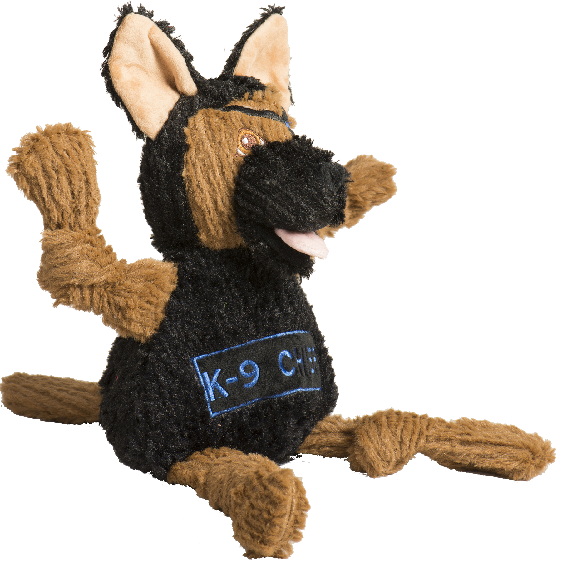 HuggleCauseTM, Project K-9 Hero, K-9 Chief Knottie Plush Dog Toy, Large