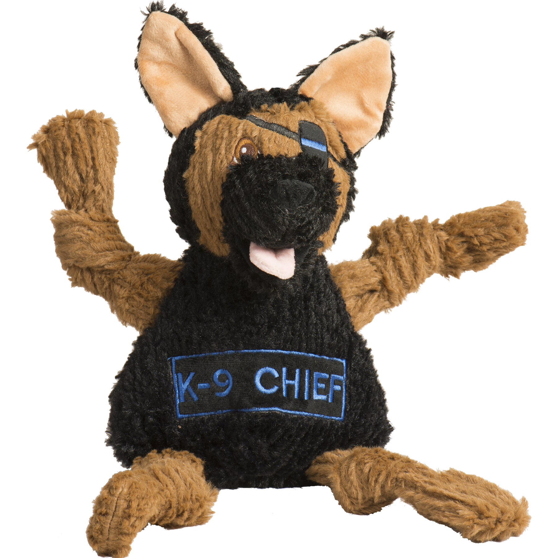 HuggleCauseTM, Project K-9 Hero, K-9 Chief Knottie Plush Dog Toy, Large