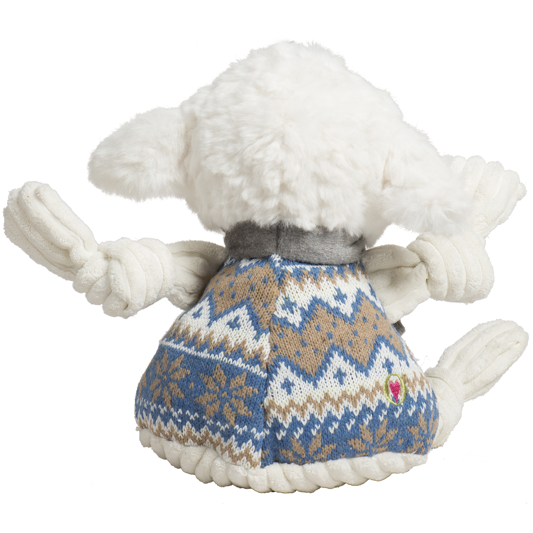 Leo Lamb Plush Dog Toy Knottie