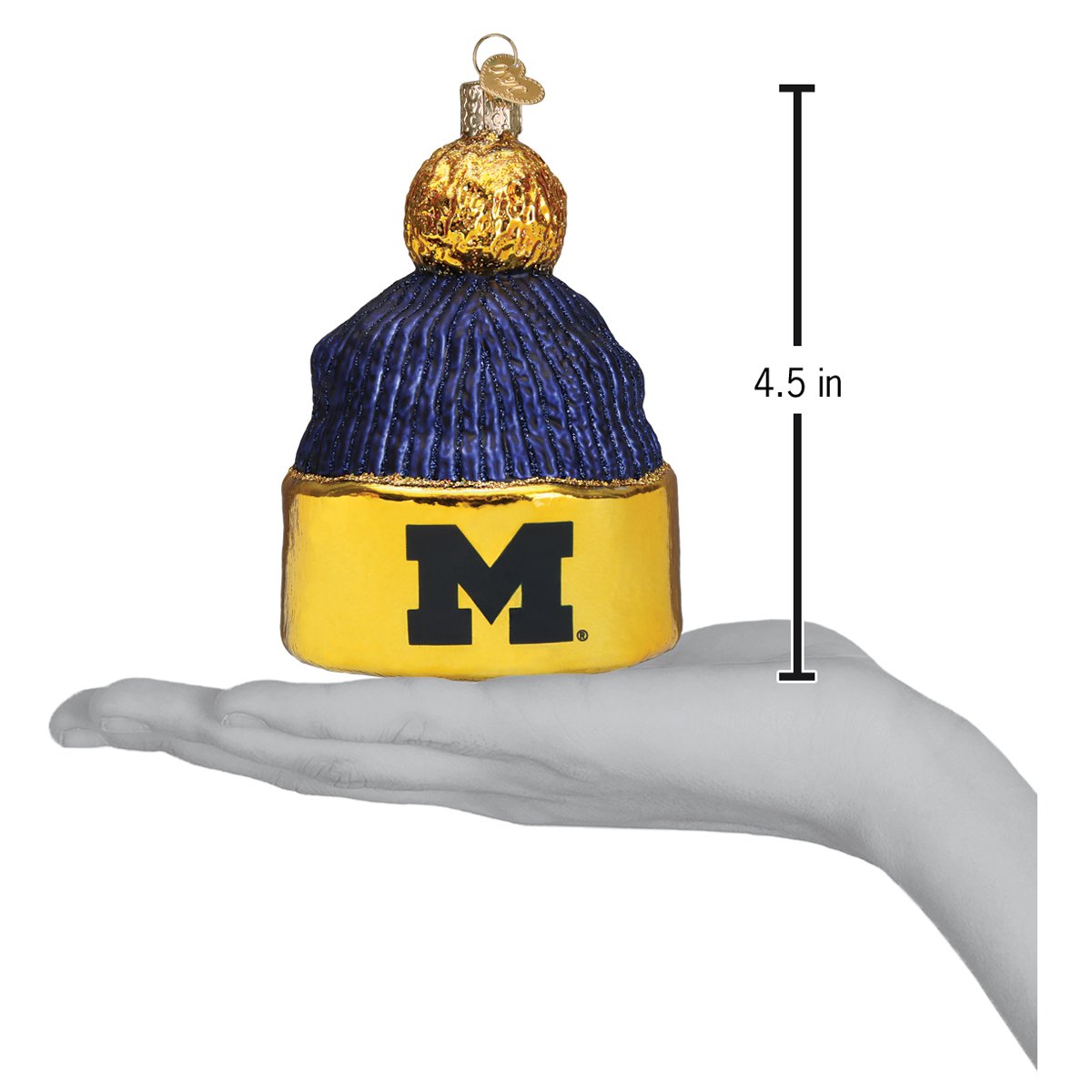 Old World Christmas: Michigan Beanie Christmas Ornament