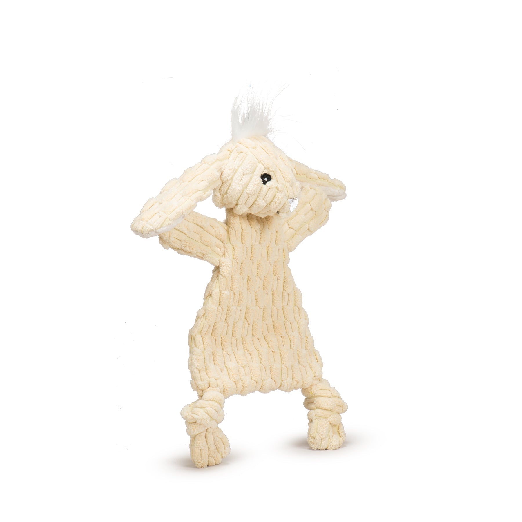 Bobbi Bunny HuggleFlattiesTM Durable Plush Dog Toy