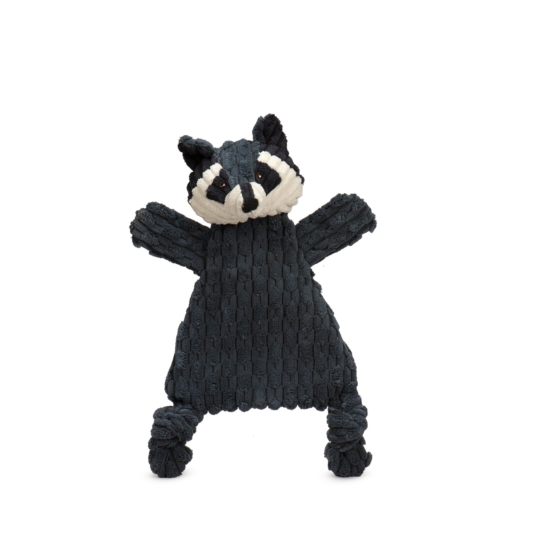 Reggie Raccoon HuggleFlattiesTM Durable Plush Dog Toy