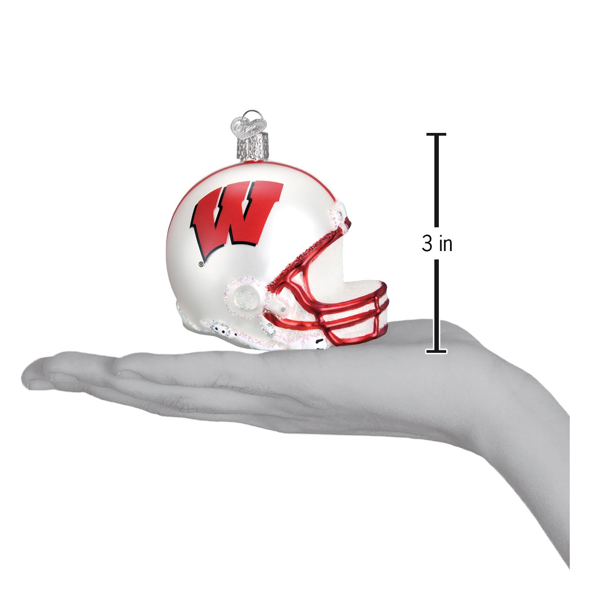 Old World Christmas: Wisconsin Helmet Christmas Ornament