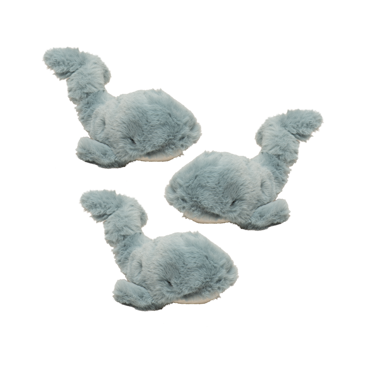 Mobie Whale Wee Huggles Plush Dog Toys, 3 Pack