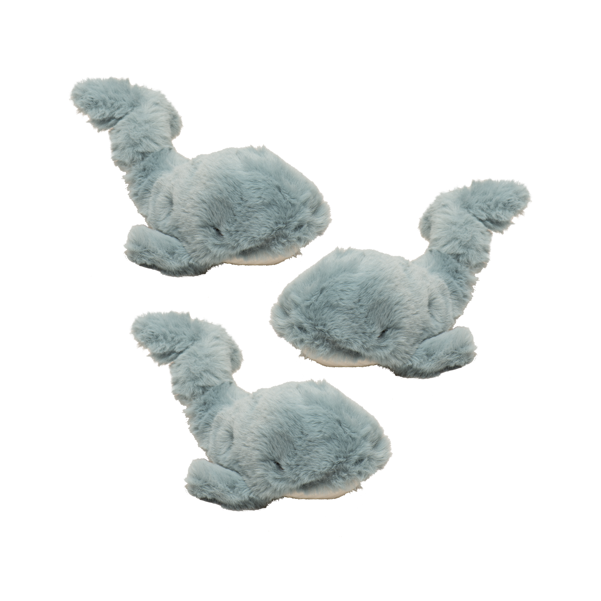 Mobie Whale Wee Huggles Plush Dog Toys, 3 Pack