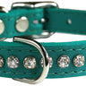 Jade Signature Leather Crystal Collar