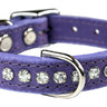 Lavender Signature Leather Crystal Collar