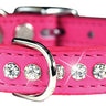 Pink Signature Leather Crystal Collar