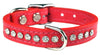 Salmon Signature Leather Crystal Collar