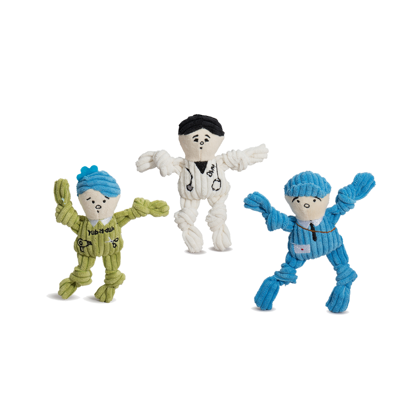 Wee Huggles Assorted Dog PeopleTM Plush Dog Toys, 3 Pack