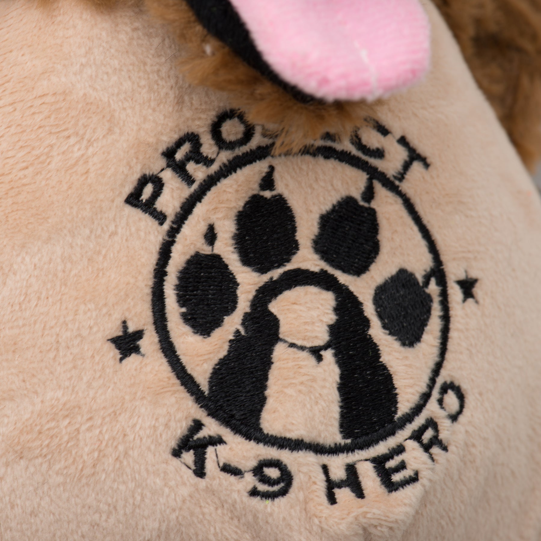 HuggleCauseTM, Project K-9 Hero, Flash Knottie Plush Dog Toy, Large
